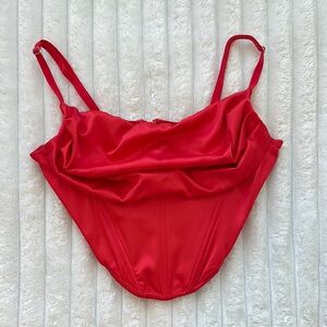 Urban Outfitters Red Corset Top